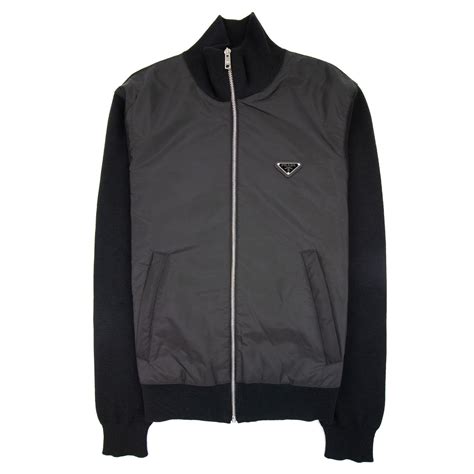 prada cardigan com zip